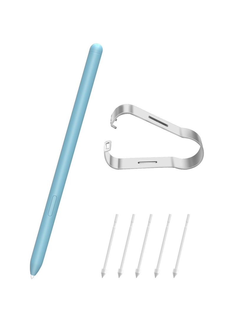 SYOSI Stylus Pen for Samsung Galaxy Tab S6 Lite/S7 FE /S7+/S8/S8+, Galaxy Note 20, Note 20 Ultra 5G, with 4096 Pressure Sensitivity (Light Blue)  - Image 1