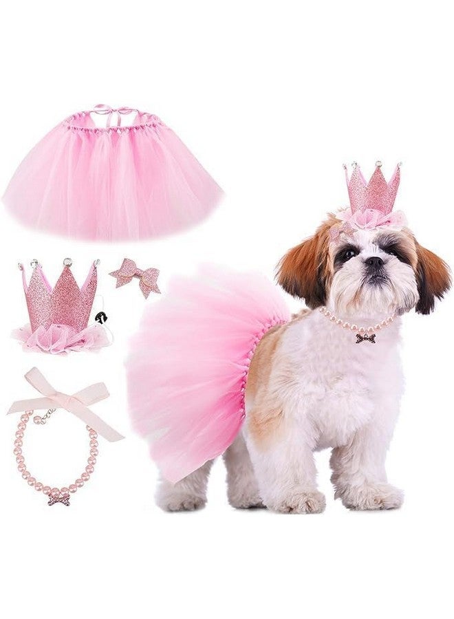 لوازم حفلات أعياد ميلاد الكلاب - زي عيد ميلاد الكلب - توتو وردي - Image 1