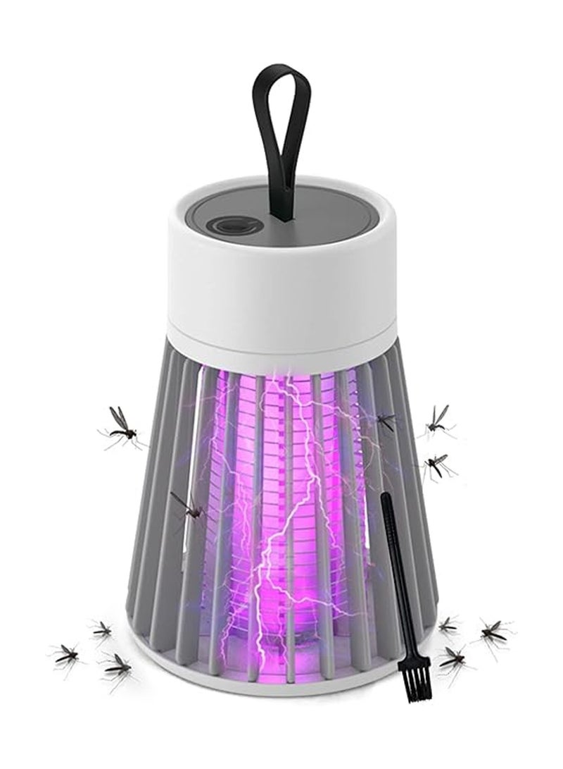 إكسفور قاتل البعوض الكهربائي، مصباح مصيدة البعوض الخارجي المحمول القابل لإعادة الشحن عبر USB، صاعق البعوض باللون الأبيض - Image 1