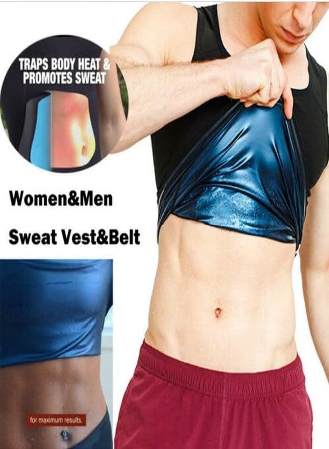 OLSIC Men's Sweat Sauna Vest Body Shaper Slimming Neoprene Trainer Fat Burning (S/M) - Image 4