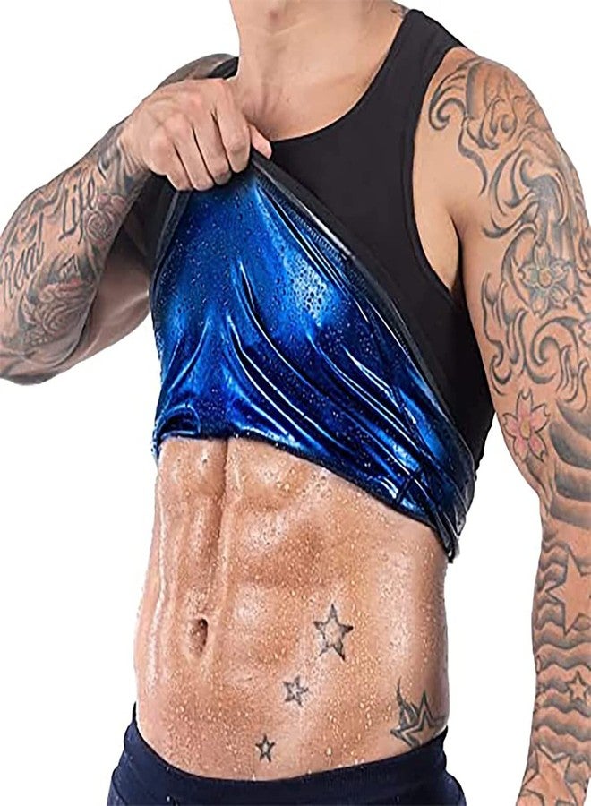 OLSIC Men's Sweat Sauna Vest Body Shaper Slimming Neoprene Trainer Fat Burning (S/M) - Image 1