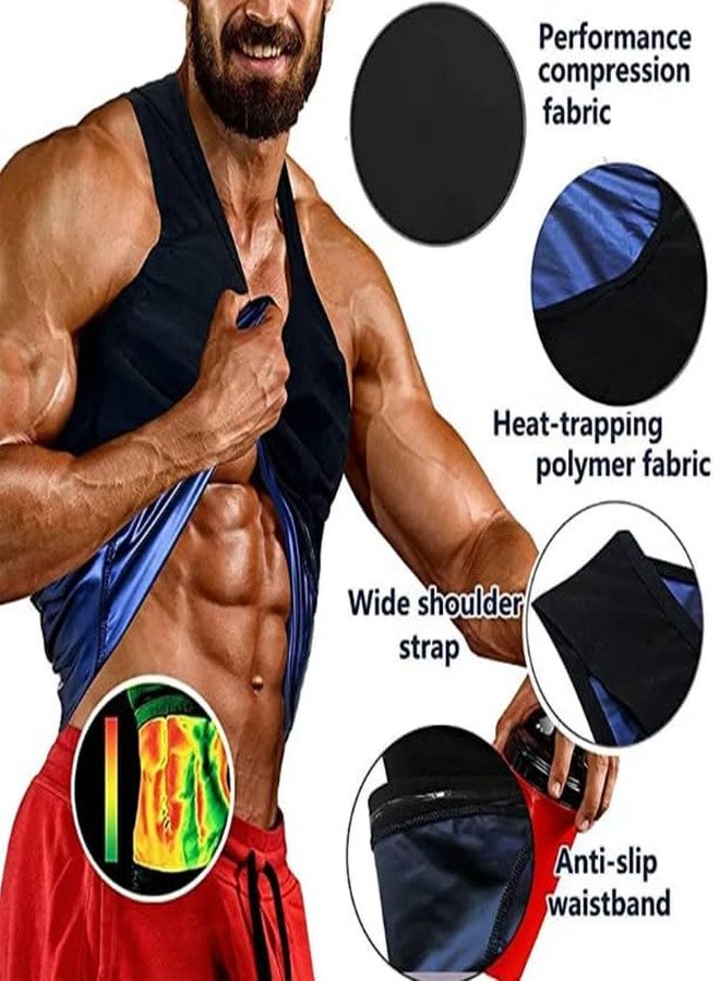 OLSIC Men's Sweat Sauna Vest Body Shaper Slimming Neoprene Trainer Fat Burning (S/M) - Image 3