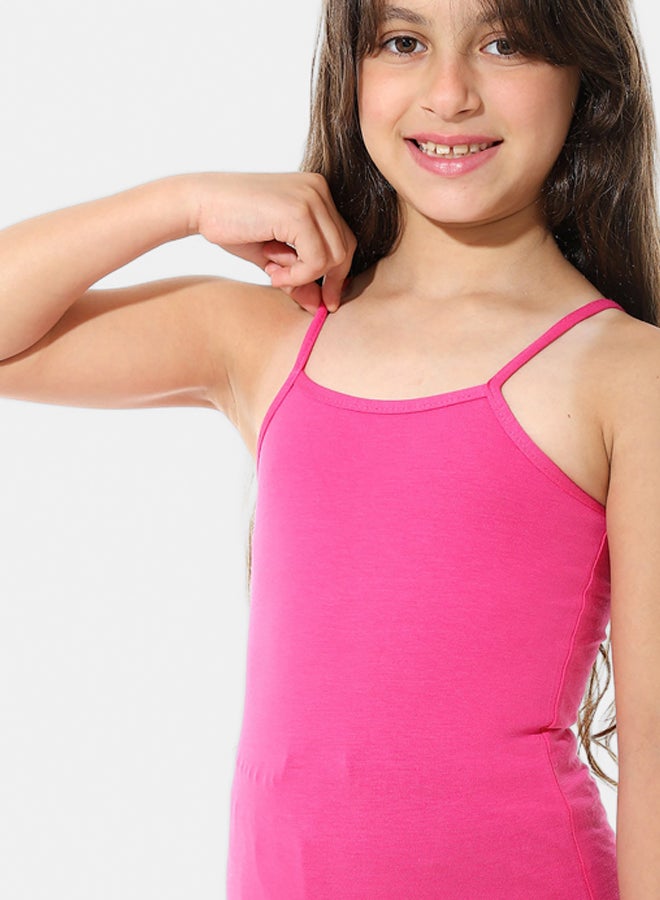Andora Girls Sleeves Solid Cotton T-Shirt - Image 3