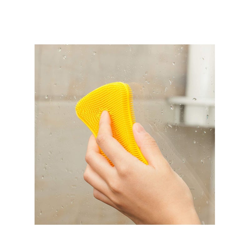 SOLARAE 3 Pack Gentle and Hygienic Kitchen Silicone Sponge for Non Scratch Dish Washing Cleaning Miracle Market Silicone Dish Sponge - Image 4