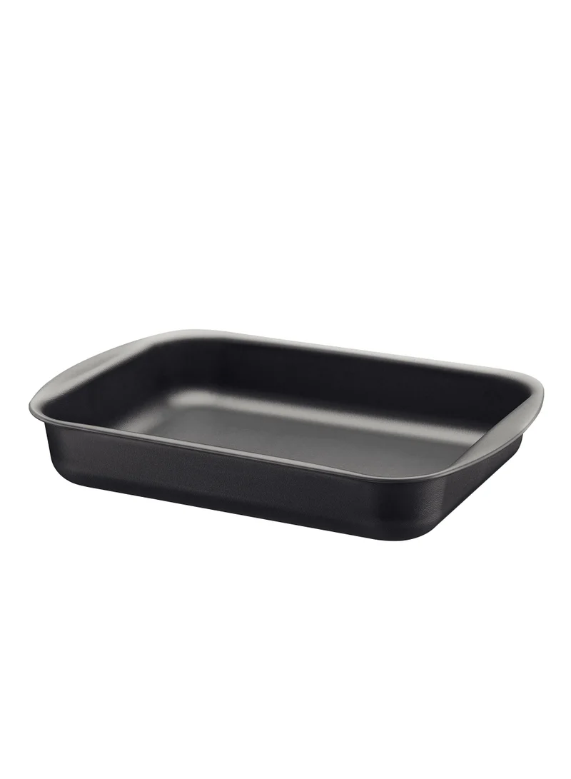 ترامونتينا Tramontina Brazil Graphite 34cm 4.9L Aluminum Deep Roasting Pan with Grill and Starflon Max PFOA Free Nonstick Interior and Exterior Coating