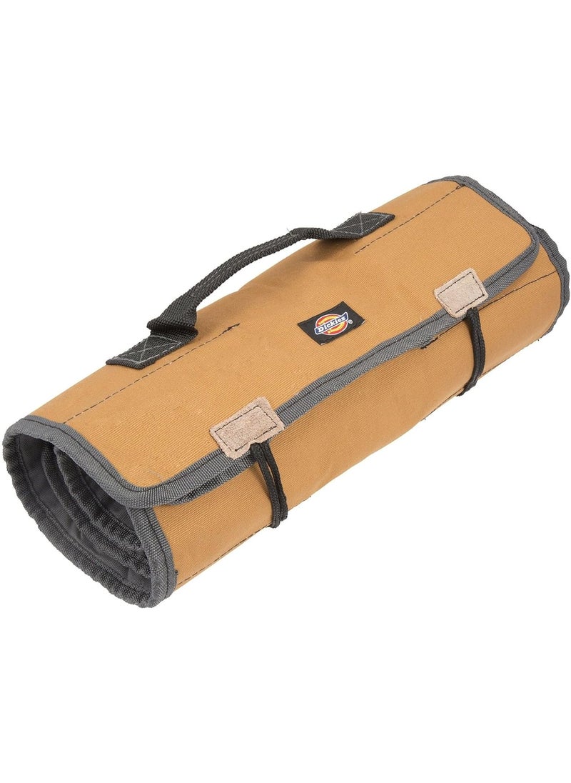 Dickies Dickies Large WrenchScrewdriver Organizer Roll for Mechanics 23 Tool Pockets Durable Canvas Construction 26 in x 1425 in Unrolled GreyTan  - Image 1