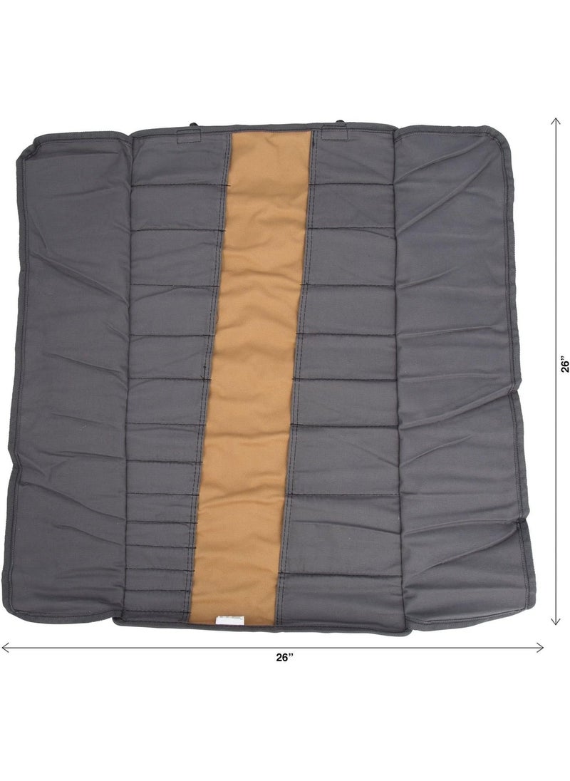 Dickies Dickies Large WrenchScrewdriver Organizer Roll for Mechanics 23 Tool Pockets Durable Canvas Construction 26 in x 1425 in Unrolled GreyTan  - Image 4