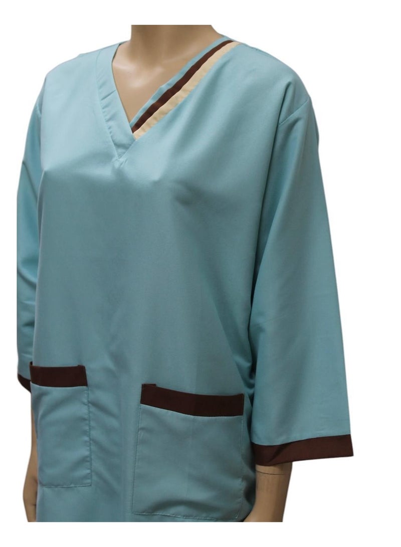 Housemaid Uniform Maid & Nanny Scrub Suit, 4-Piece Set - Image 5