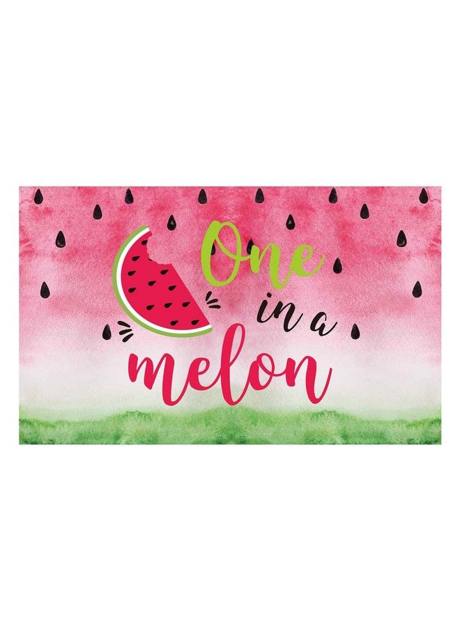 Allenjoy One In A Melon Watermelon Backdrop For Kids Girls 1St Birthday Party Infant Newborn Baby Shower Photography Background Summer Twotti Frutti Party Banner Cake Table Decors Photo Props - Image 1