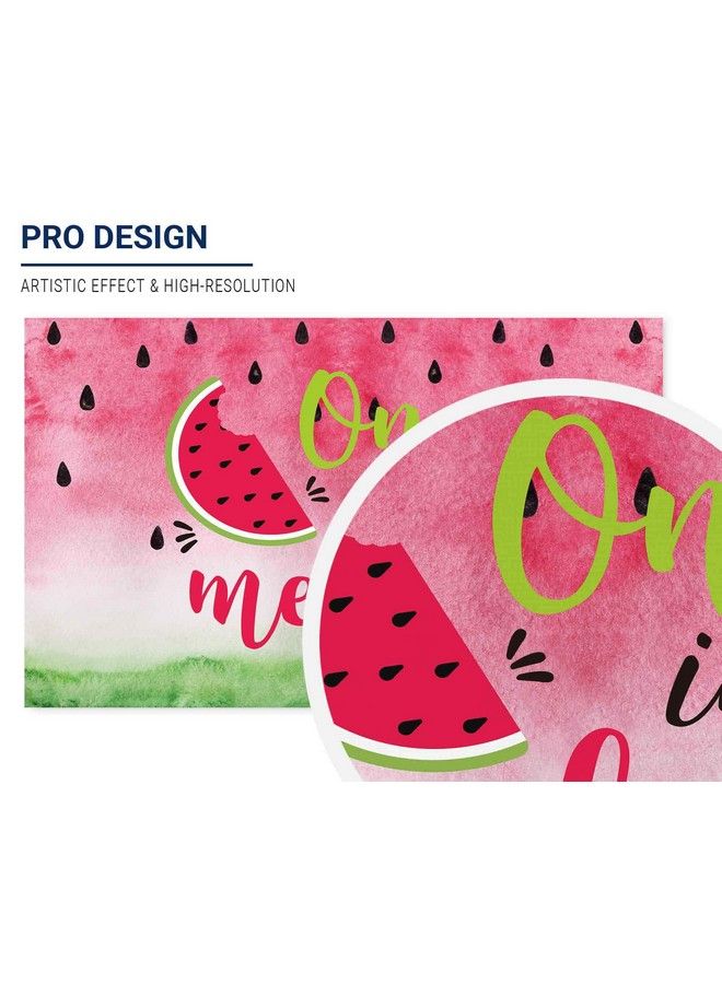 Allenjoy One In A Melon Watermelon Backdrop For Kids Girls 1St Birthday Party Infant Newborn Baby Shower Photography Background Summer Twotti Frutti Party Banner Cake Table Decors Photo Props - Image 3