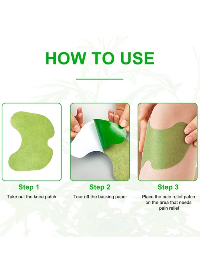 Sefudun 12 PCS Knee Pain Relief Patches, Natural Herbal Knee Joint Pain Relief Patch Knee Pain Treatment Plaster and Pads for Knee - Image 3