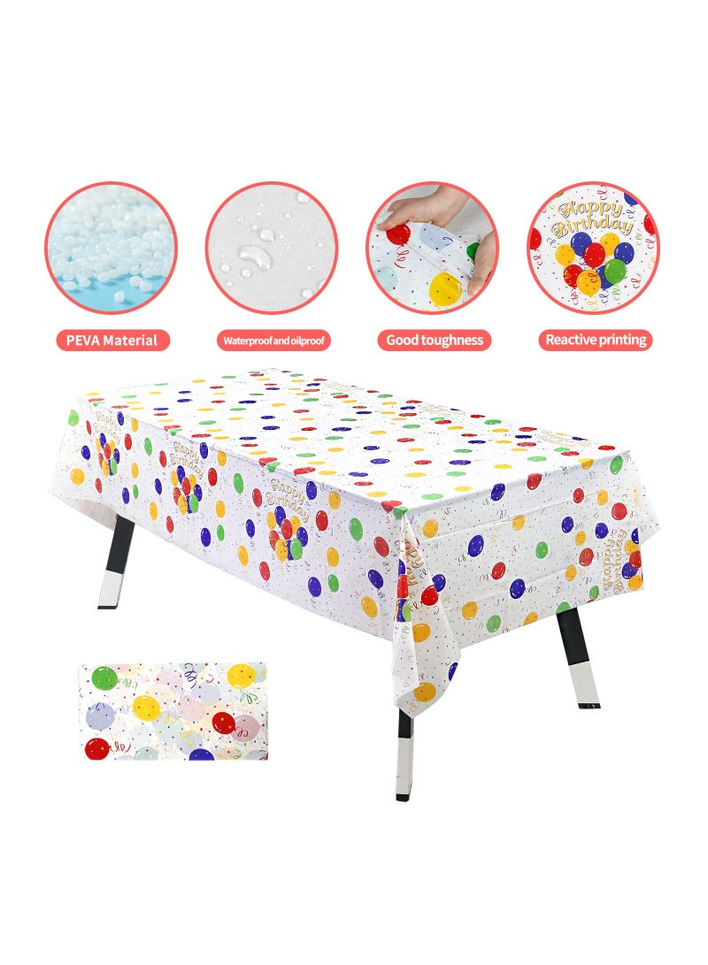 SYOSI 162 PCS Happy Birthday Disposable Party Favors with Birthday Plates Cups Napkins Tablecloth Straws Birthday Party Supplies for Kids Birthday Party Decoration, 20 Guests (Happy birthday) - Image 2