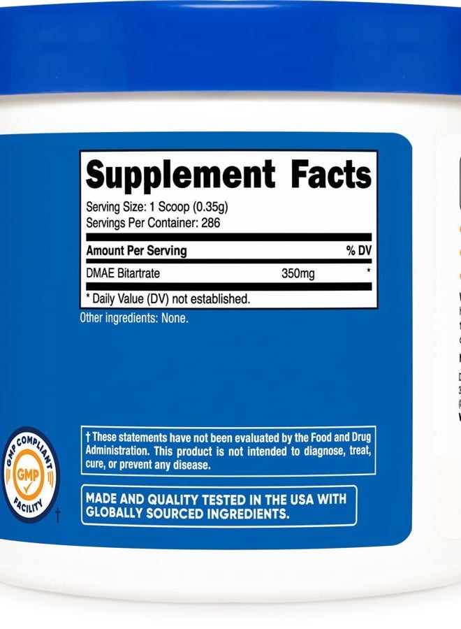 Nutricost Pure DMAE-Bitartrate Powder 100 Grams - Image 4