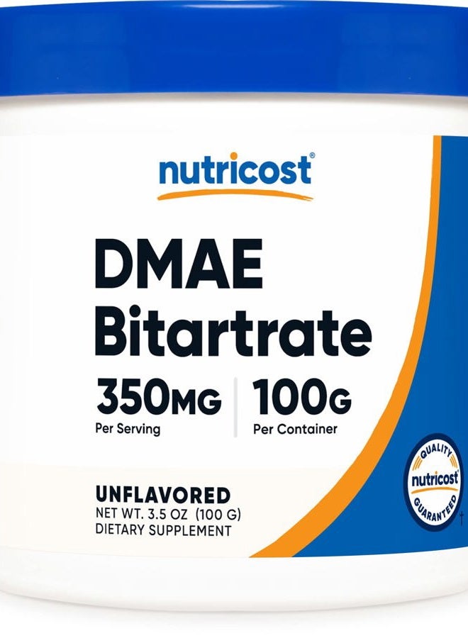 Nutricost Pure DMAE-Bitartrate Powder 100 Grams - Image 1