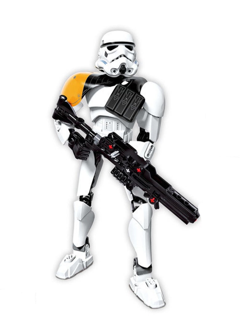 Planet Series Model Building Blocks Small Particles Movable Joint Assembly Toys (Storm Trooper Commander)  - Image 1
