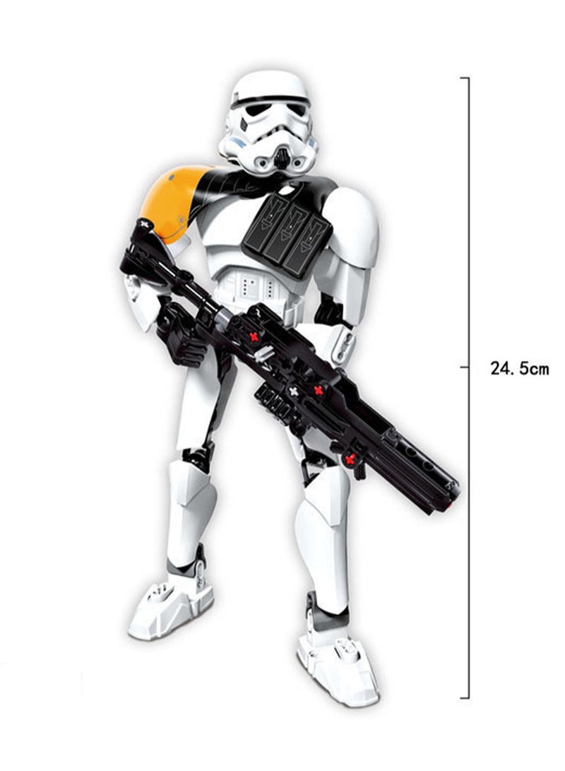 Planet Series Model Building Blocks Small Particles Movable Joint Assembly Toys (Storm Trooper Commander)  - Image 2