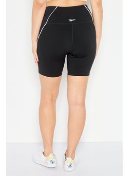 Reebok Women Sportswear Fit Training Poly Shorts, Black  - Image 4