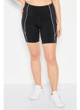 Reebok Women Sportswear Fit Training Poly Shorts, Black  - Image 1