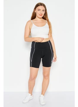 Reebok Women Sportswear Fit Training Poly Shorts, Black  - Image 2