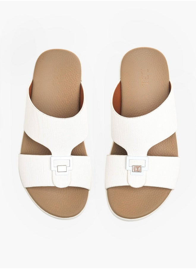 LBL by Shoexpress Metal Accent Slip-On Arabic Sandals  - Image 1
