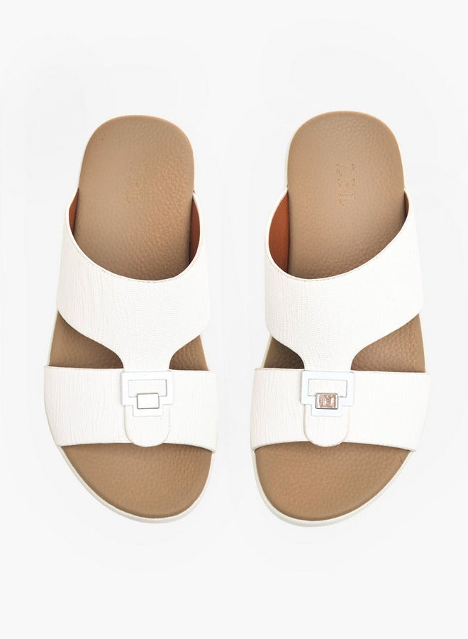LBL by Shoexpress Boys Metal Accent Slip-On Arabic Sandals  - Image 1