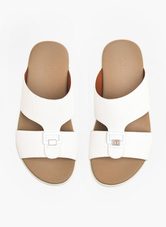 LBL by Shoexpress Boys Metal Accent Slip-On Arabic Sandals - Image 2