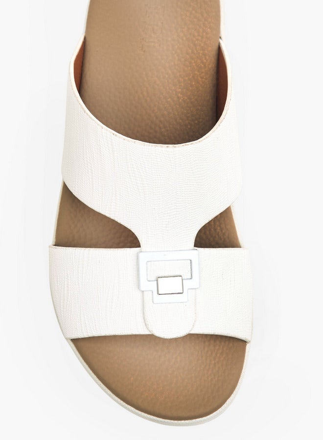 LBL by Shoexpress Boys Metal Accent Slip-On Arabic Sandals - Image 3