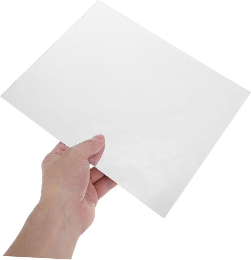 خيارات متنوعة أوراق مرايا أكريليك ذاتية اللصق من Amosfun، بلاط مرآة قشر ولصق مقاس 9.8 × 7.9 بوصة، 4 قطع، ملصقات حائط مرنة غير زجاجية لتزيين الشقق الصغيرة وحقائب السفر مواد معالجة للمتانة - Image 4