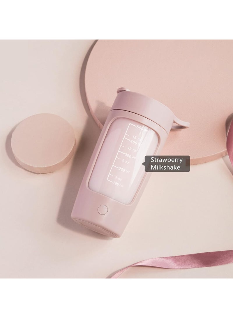 Generic Electric Protein Shaker Bottles 22oz Portable 2 min Mixer Cup for Smooth Shakes & Supplements Self Stirring Mug for Coffee milk powder oatmeal milkshake random color product - Image 2