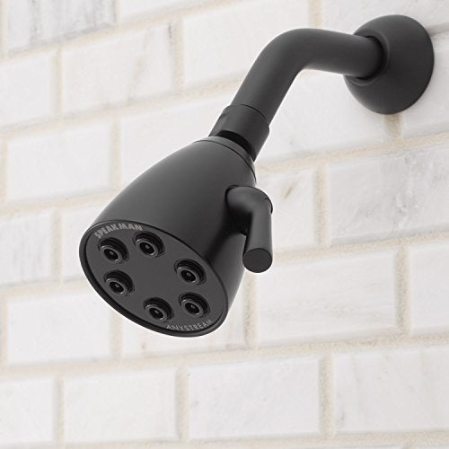 Speakman S-2252-MB Signature Brass Icon Anystream High Pressure Adjustable Shower Head, Matte Black, 3 Settings - Image 2