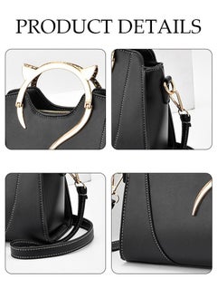 Generic Fashion Handbag with Removable Shoulder Strap Top Handle for Women Ladies Elegant Shoulder Crossbody Bag for Office Travel Daily Bag  - Image 2