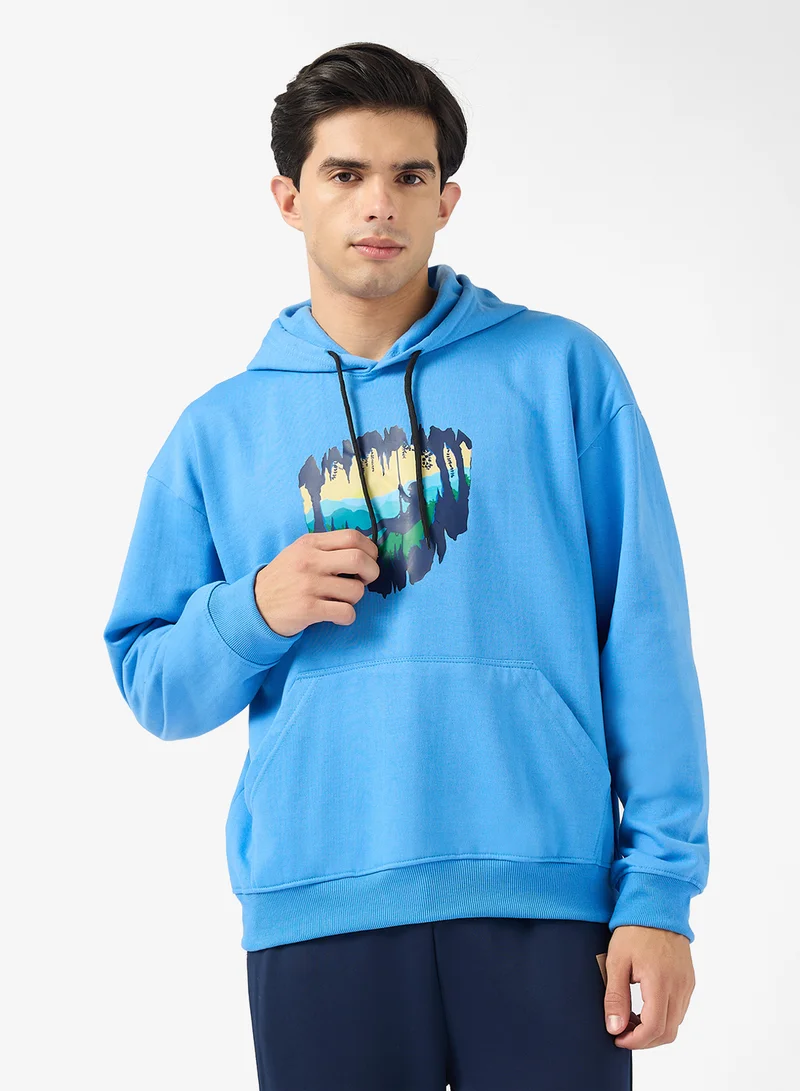 سفنتي فايف Front Graphic Hoodie