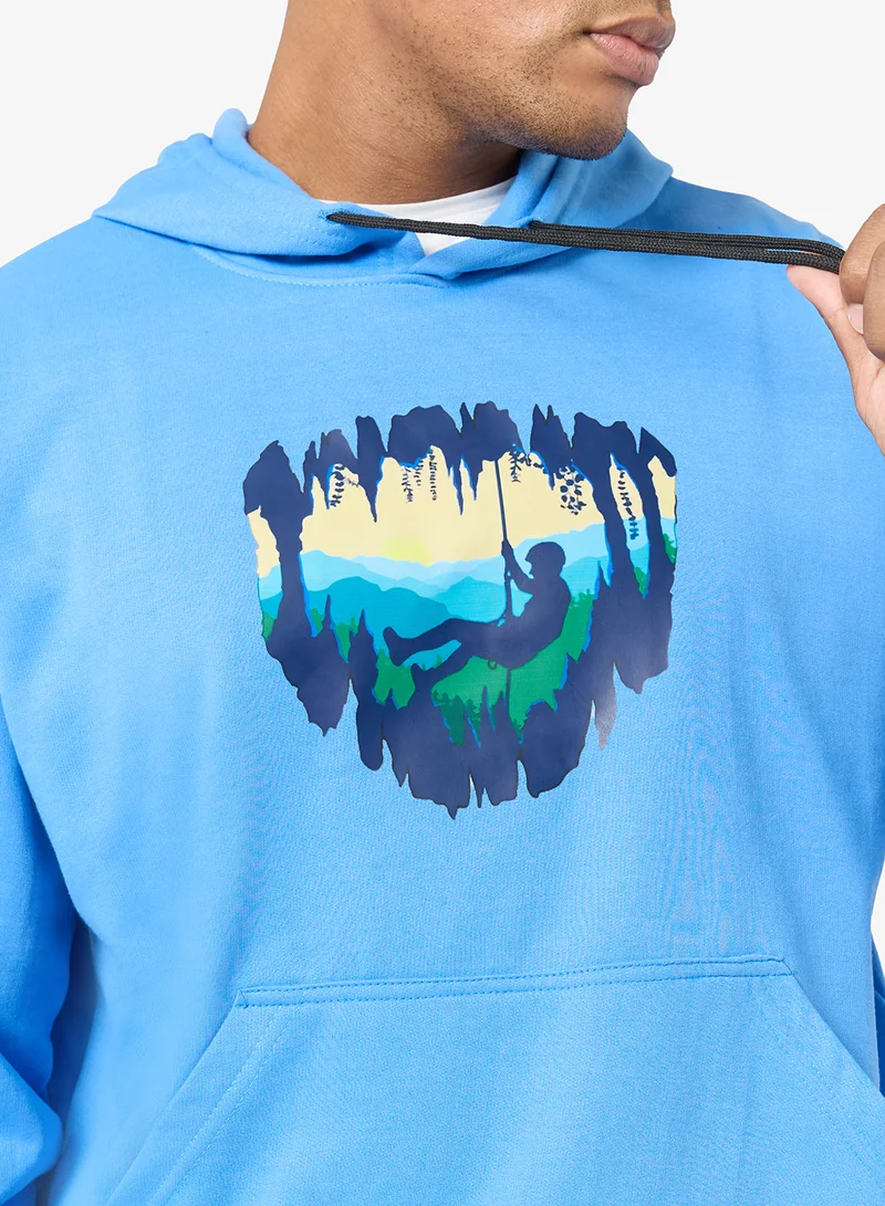 Seventy Five  Graphic Pullover Hoodie for Men | Best Price UAE