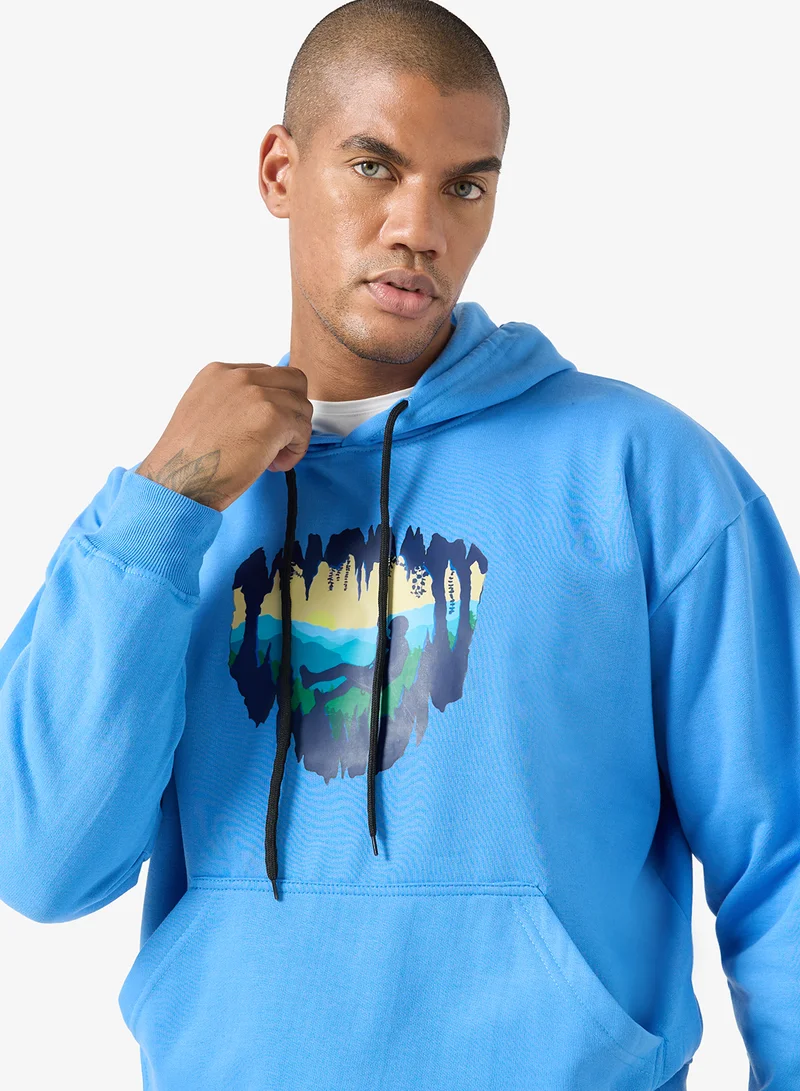 Seventy Five  Graphic Pullover Hoodie for Men | Best Price UAE