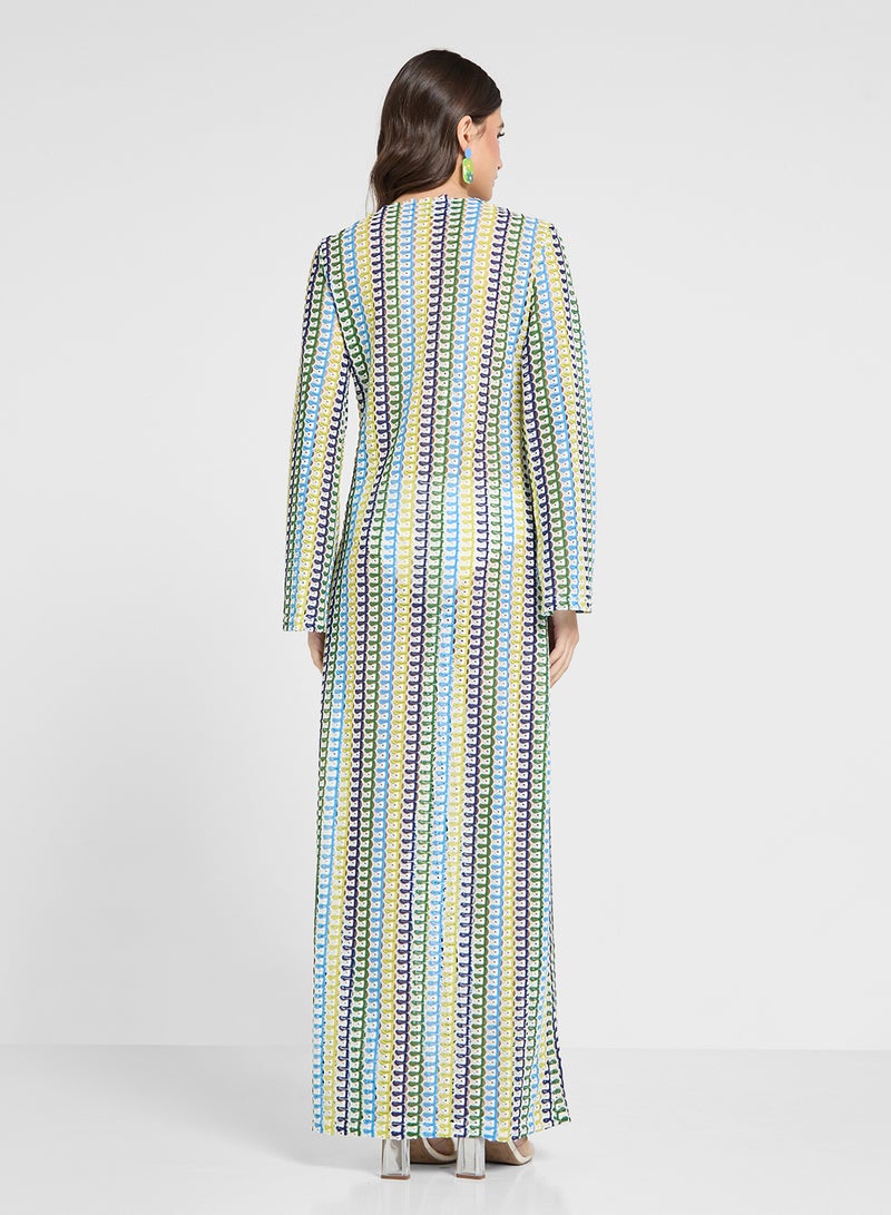 Ginger Patterned Maxi Dress - Image 2