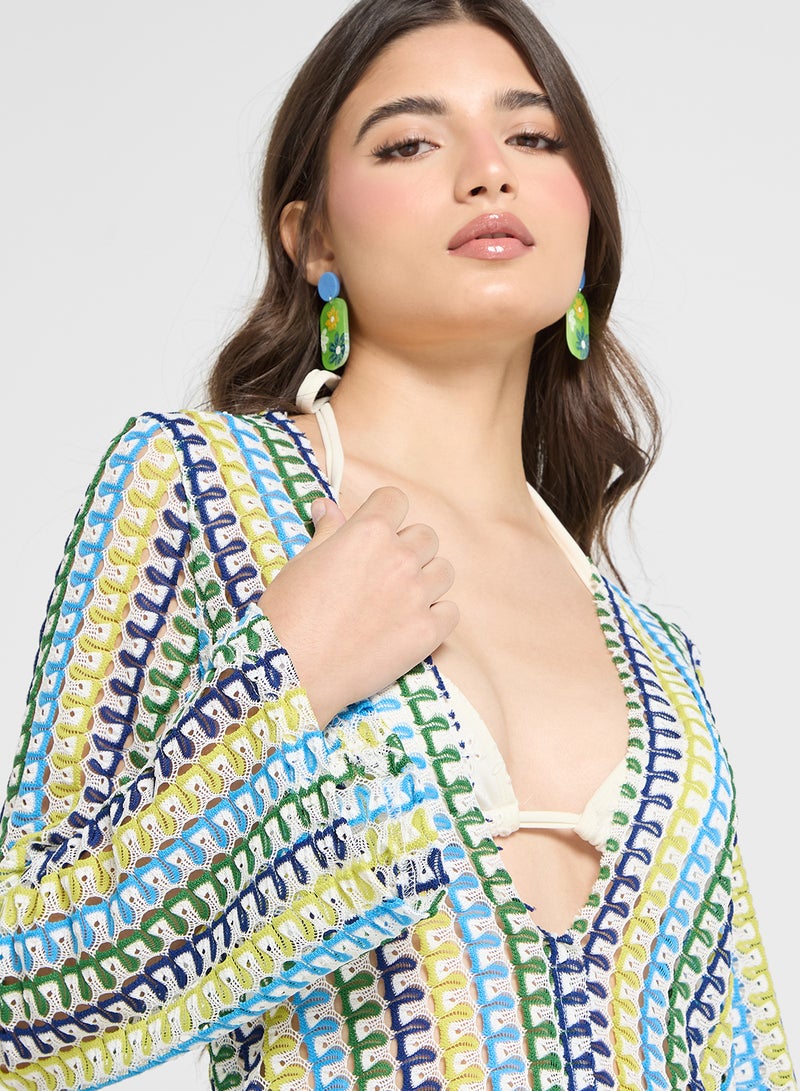 Ginger Patterned Maxi Dress - Image 3