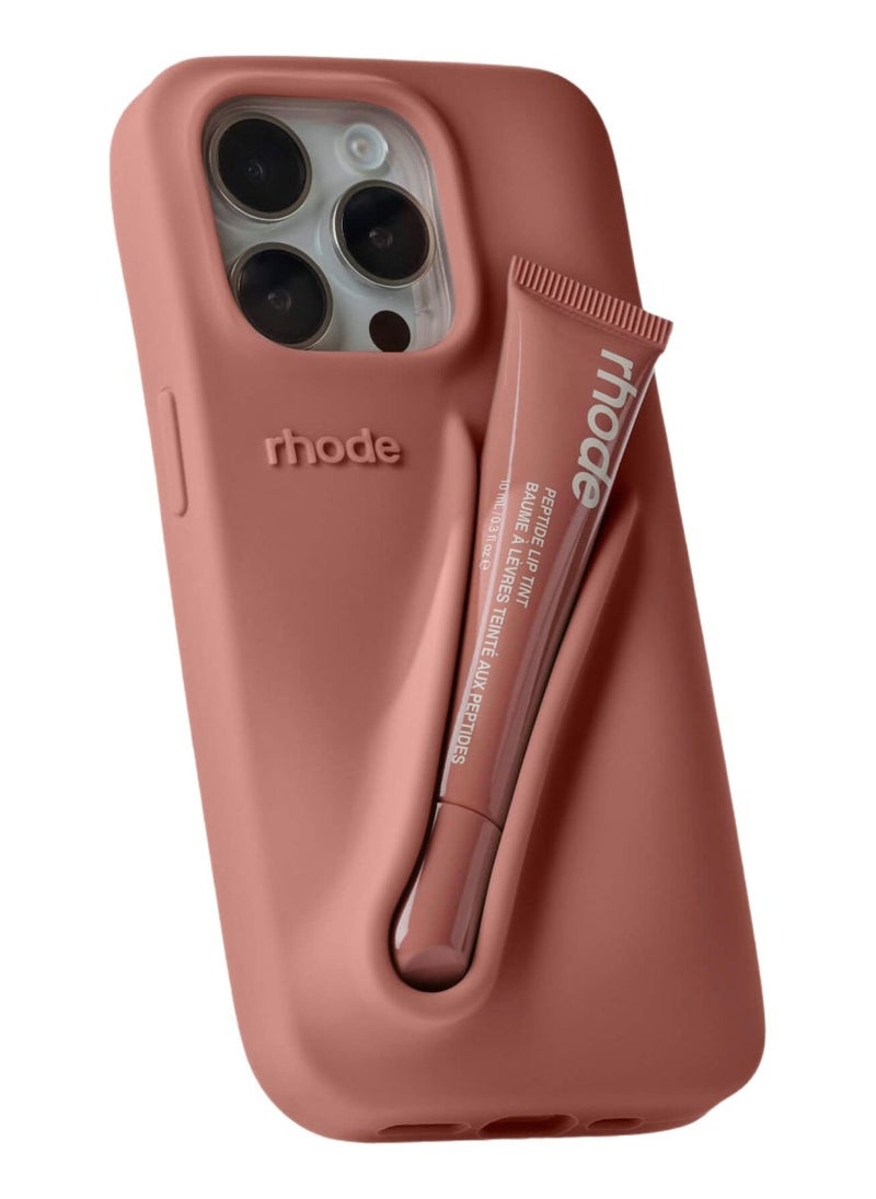 rhode Silicone Lip Holder for Cell Phone, Lip Gloss Adhesive Sleeve for Phone, Lip Holder Stick-on Phone Case, Back Stick On Holder for iPhone Phonesï¼Toastï¼ - Image 1