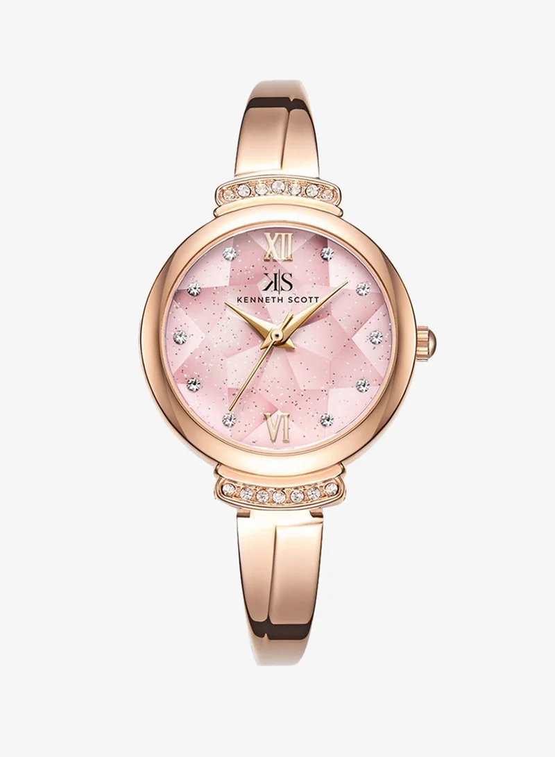 KENNETH SCOTT Women's Alloy Analog Watch K22522-RBKP - 27 mm