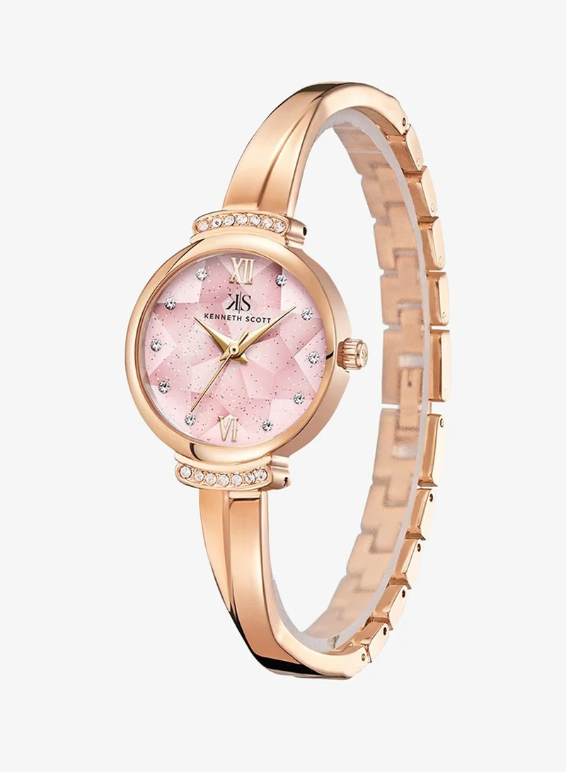 KENNETH SCOTT Women's Alloy Analog Watch K22522-RBKP - 27 mm