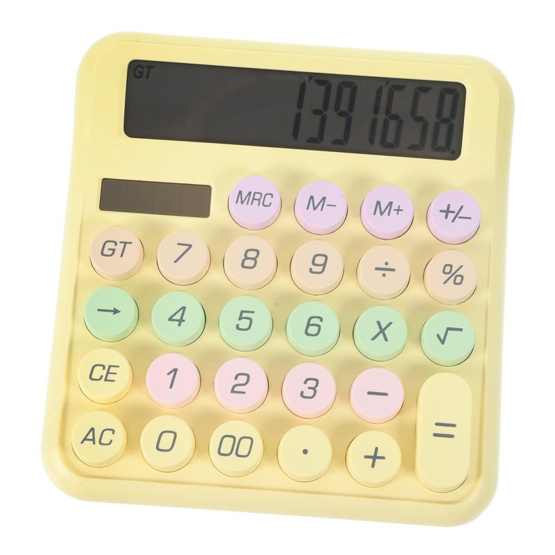 Candy Color Mechanical Keyboard Calculator Pocket Counting Tool for School Office - Image 2