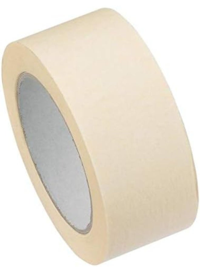 NJM Masking Paper Tape 2 inch Width Length 30 Yards, 1 Roll