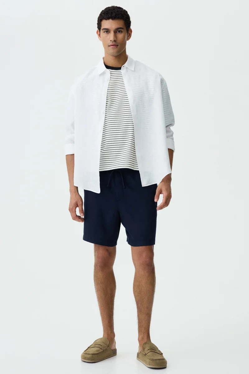 H&M  Relaxed Fit Boxy cotton T-shirt for Men | Best Price UAE