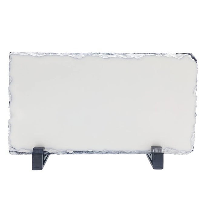 MRR SUBLIMATION BLANKS 63X119 INCH RECTANGULAR ROCK SLATE PHOTO PLAQUE PICTURE FRAME GLOSSY SURFACE CUSTOMIZED PHOTO FRAME NOVELTY FOR WEDDINGBIRTHDAY16X30CM