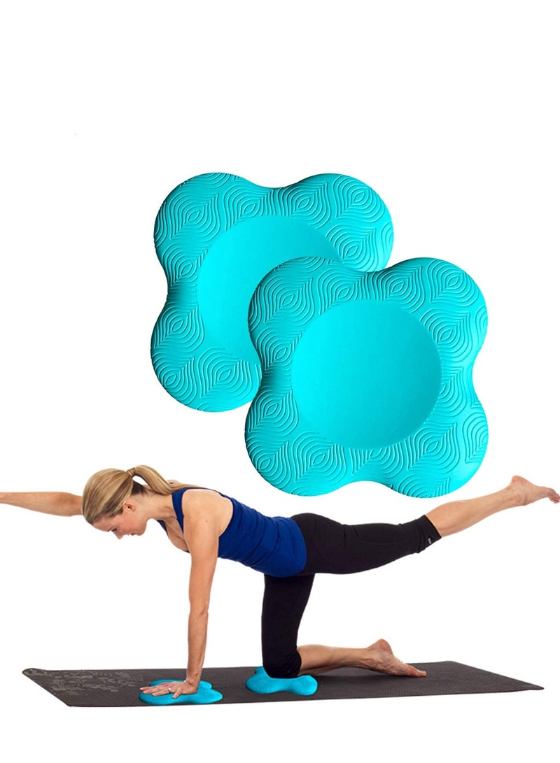 اسم المحتوى ناريلا Yoga Knee Pad 2 Pcs Extra Thick Foam Cushion for Women Knees Elbows Wrist Hands Head Foam Yoga Pilates Home Gym Work Out Gardening Kneeling Pad - Image 1