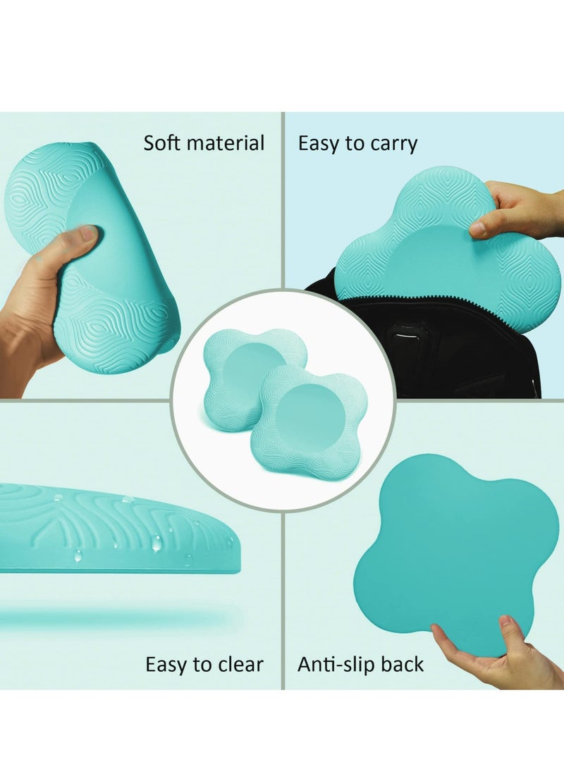 اسم المحتوى ناريلا Yoga Knee Pad 2 Pcs Extra Thick Foam Cushion for Women Knees Elbows Wrist Hands Head Foam Yoga Pilates Home Gym Work Out Gardening Kneeling Pad - Image 2