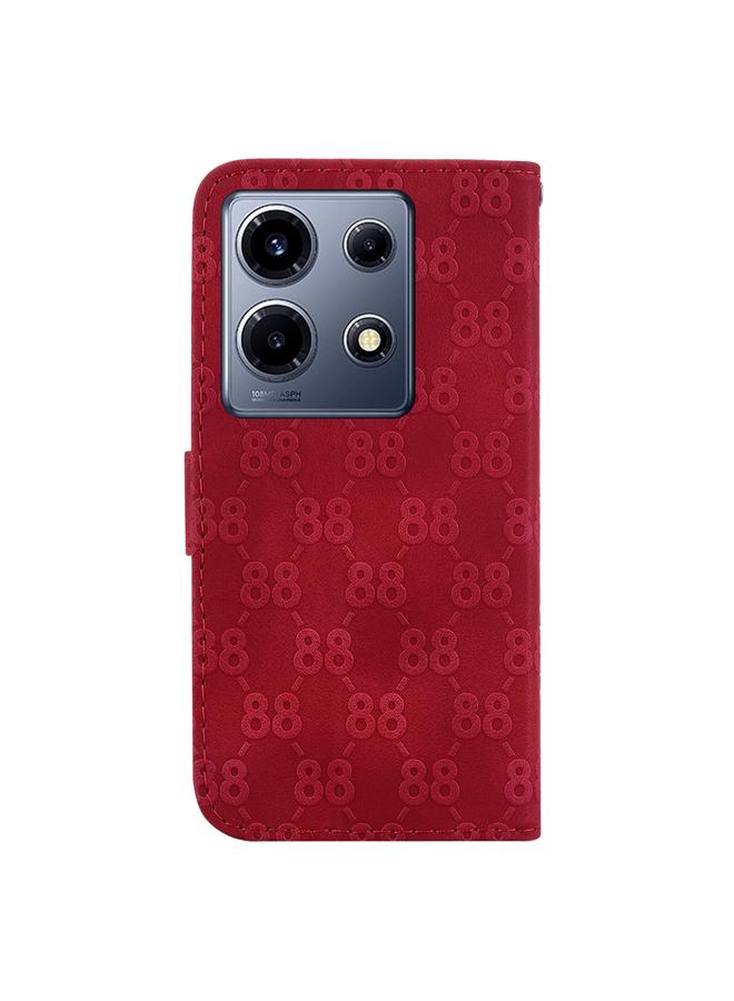 زبون جراب لهاتف Infinix Note 30 VIP، جراب هاتف جلدي منقوش مزدوج على شكل 8 - Image 3