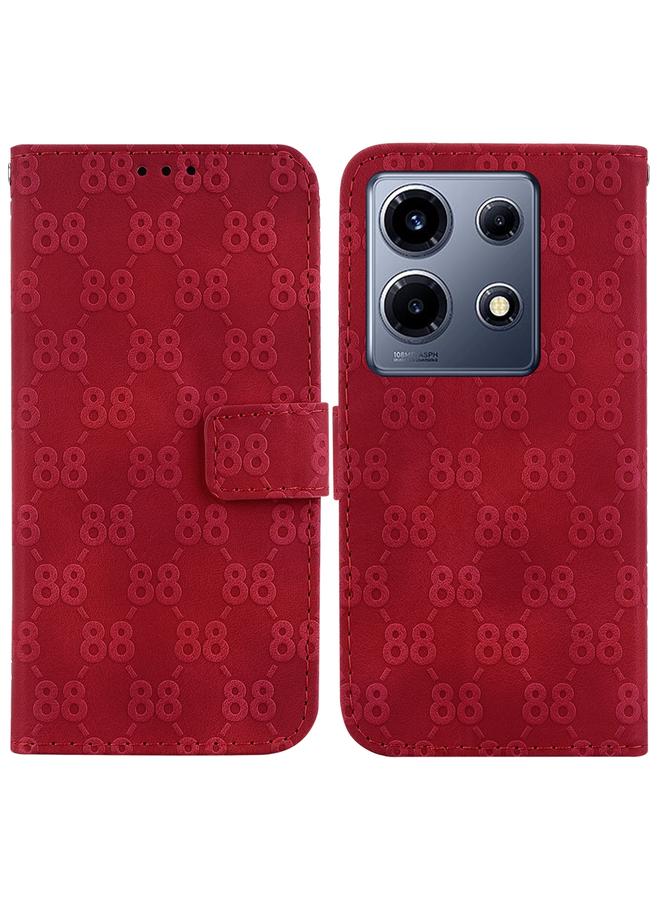 زبون جراب لهاتف Infinix Note 30 VIP، جراب هاتف جلدي منقوش مزدوج على شكل 8 - Image 1