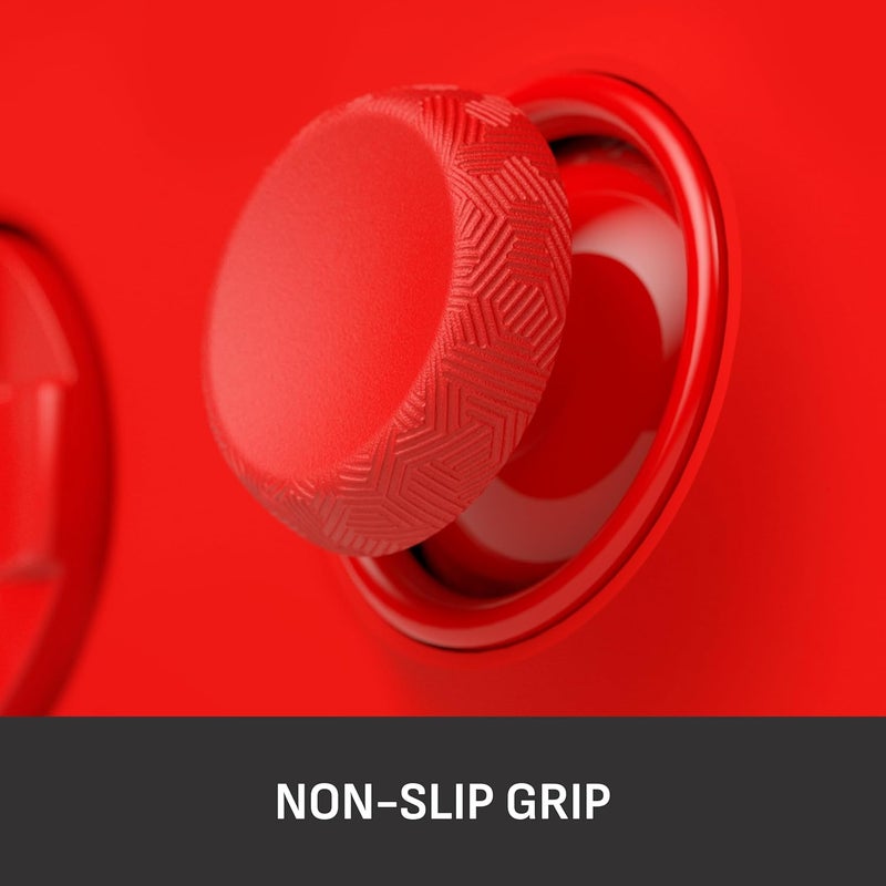 SCUF VALOR PRO Thumbstick Kit – 1 Short Concave, 1 Short Domed, 1 Long Concave, 1 Long Domed, Easy to Swap, Durable – Red - Image 3