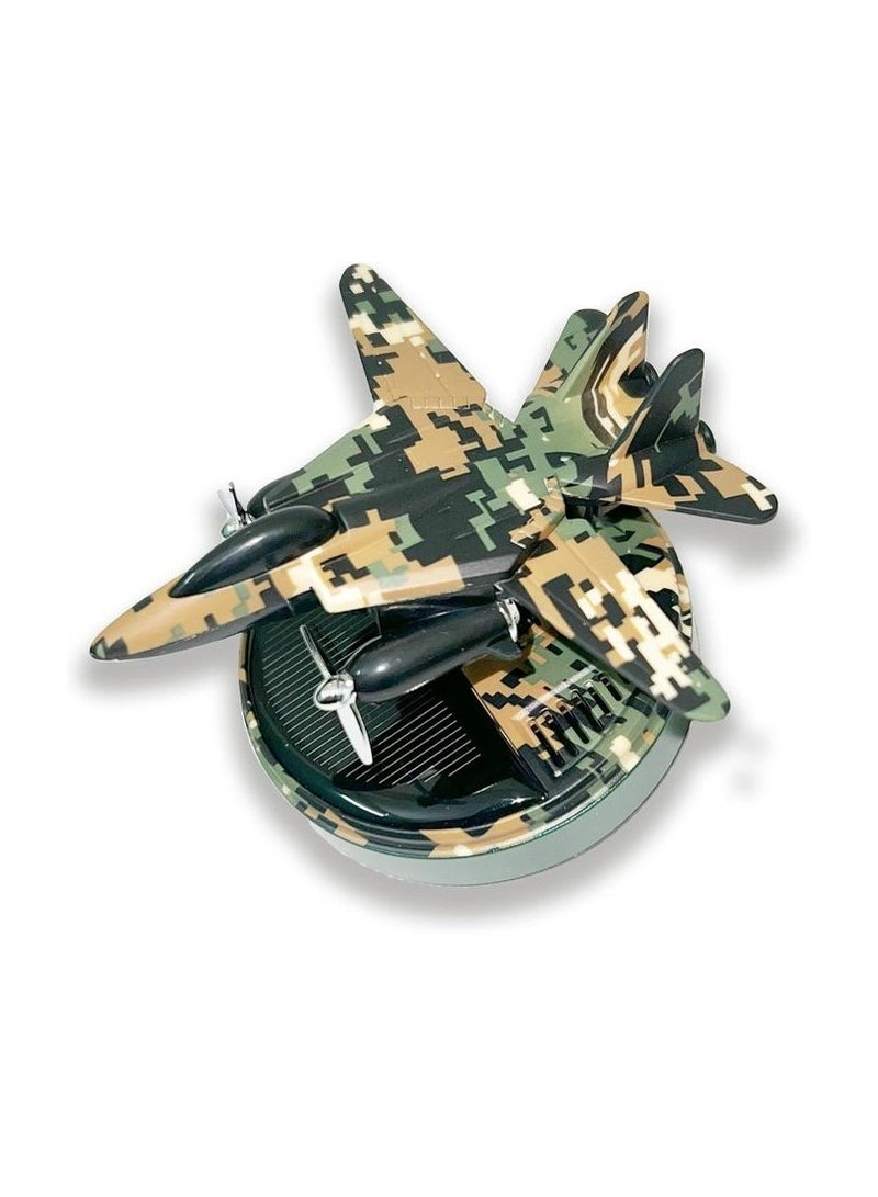 معطر جو للسيارة يعمل بالطاقة الشمسية بتصميم طائرة دوارة - Image 1