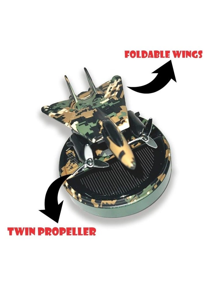 معطر جو للسيارة يعمل بالطاقة الشمسية بتصميم طائرة دوارة - Image 4